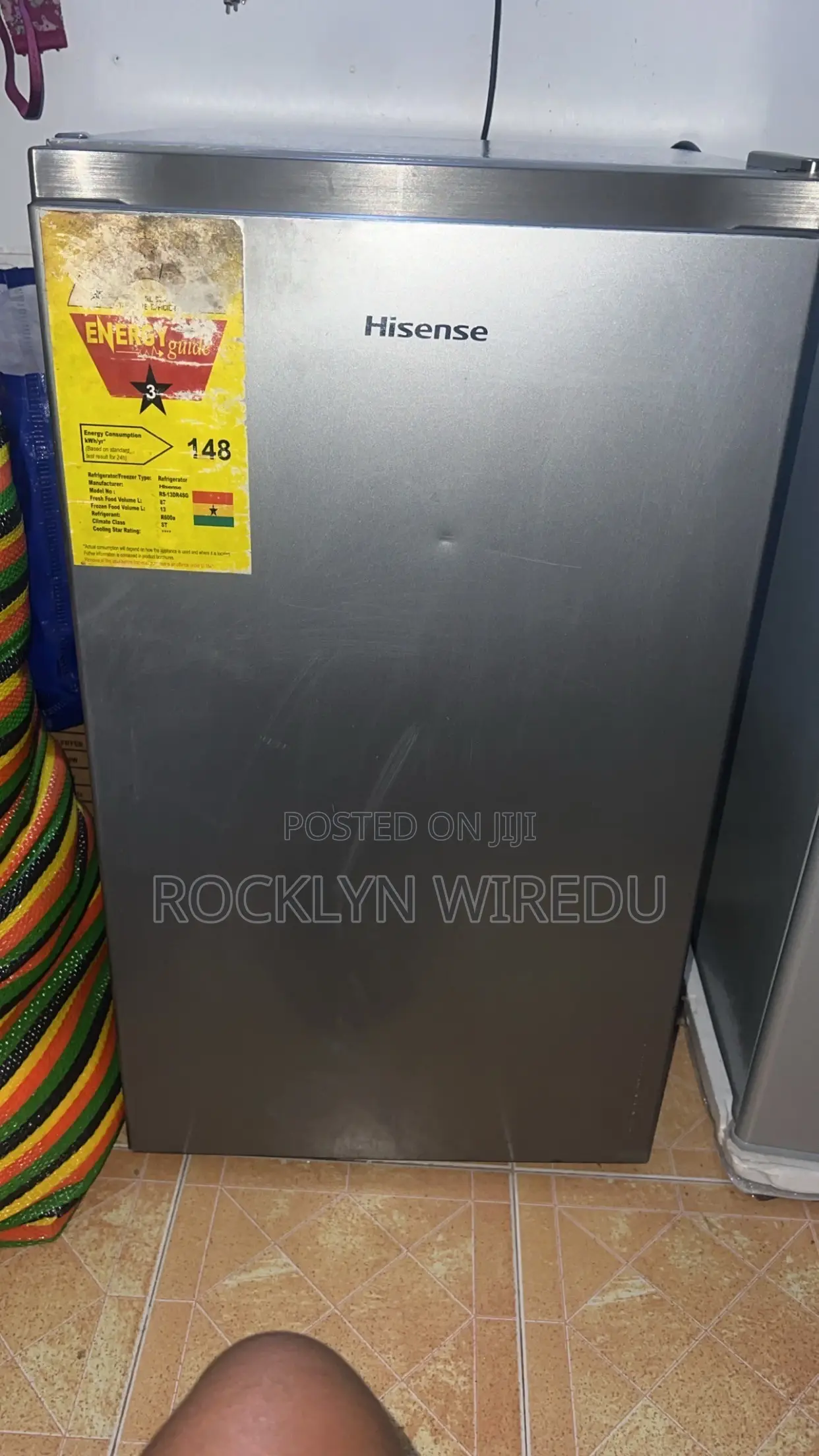Hisense 100L Single Door Fridge - Very Cold Neat