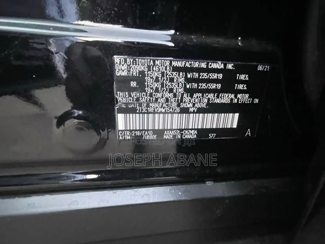 Toyota RAV4 XLE 2021 Black