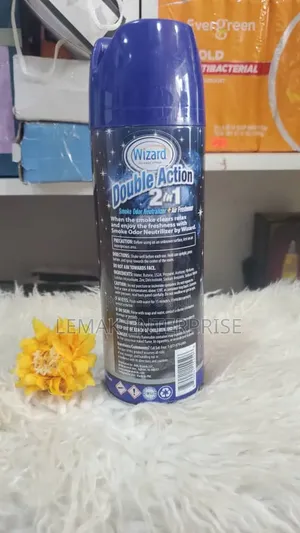 Wizard Double Action Smoke Odor Neutralizer Air Freshener Spray