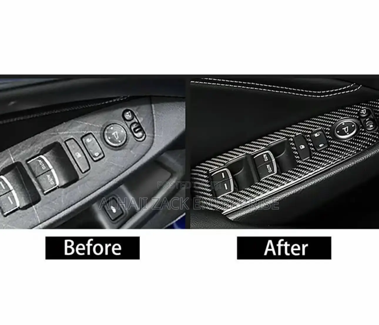 Honda Accord 2018-2022 Armrest Carbon Cover