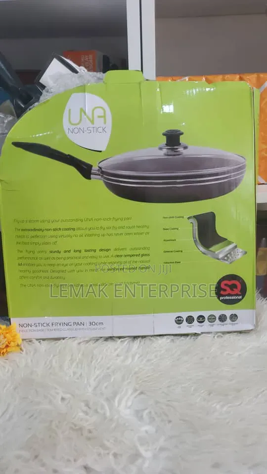 SQ Professional Una Non-Stick Frying Pan 30cm With Glass Lid