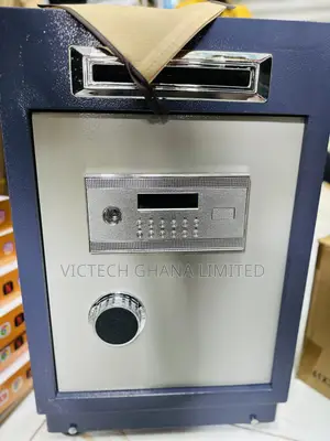 Digital Depository Safe Box With a Top Drop Slot