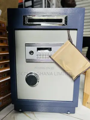 Digital Depository Safe Box With a Top Drop Slot