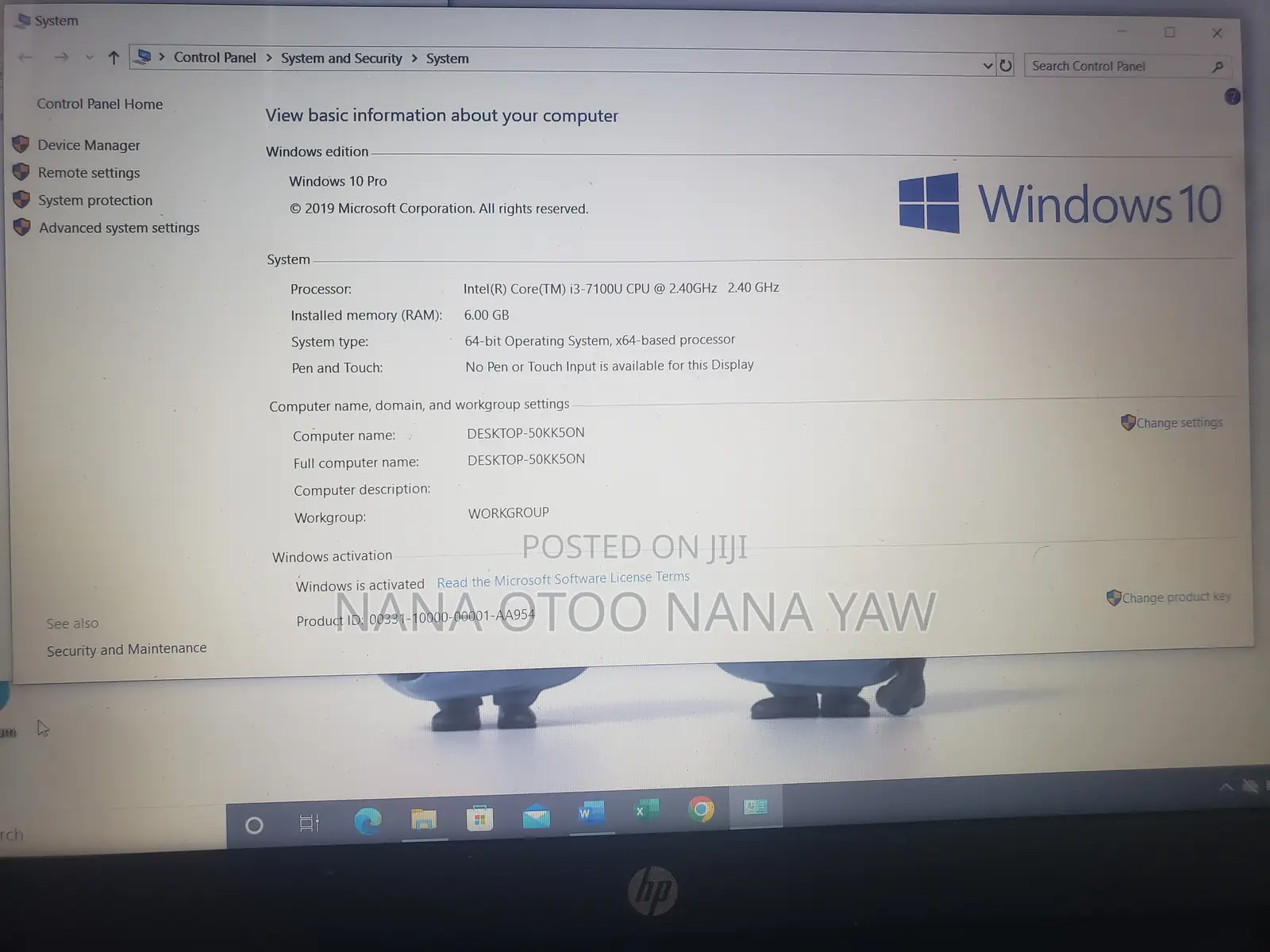 Laptop HP 15 6GB Intel Core i3 SSD 256GB