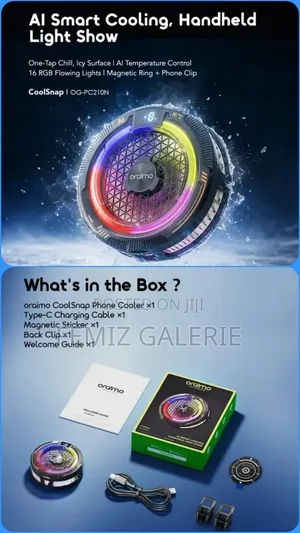 Oraimo CoolSnap Magnetic Phone Cooler – Instant Ice-Cooling for Gaming