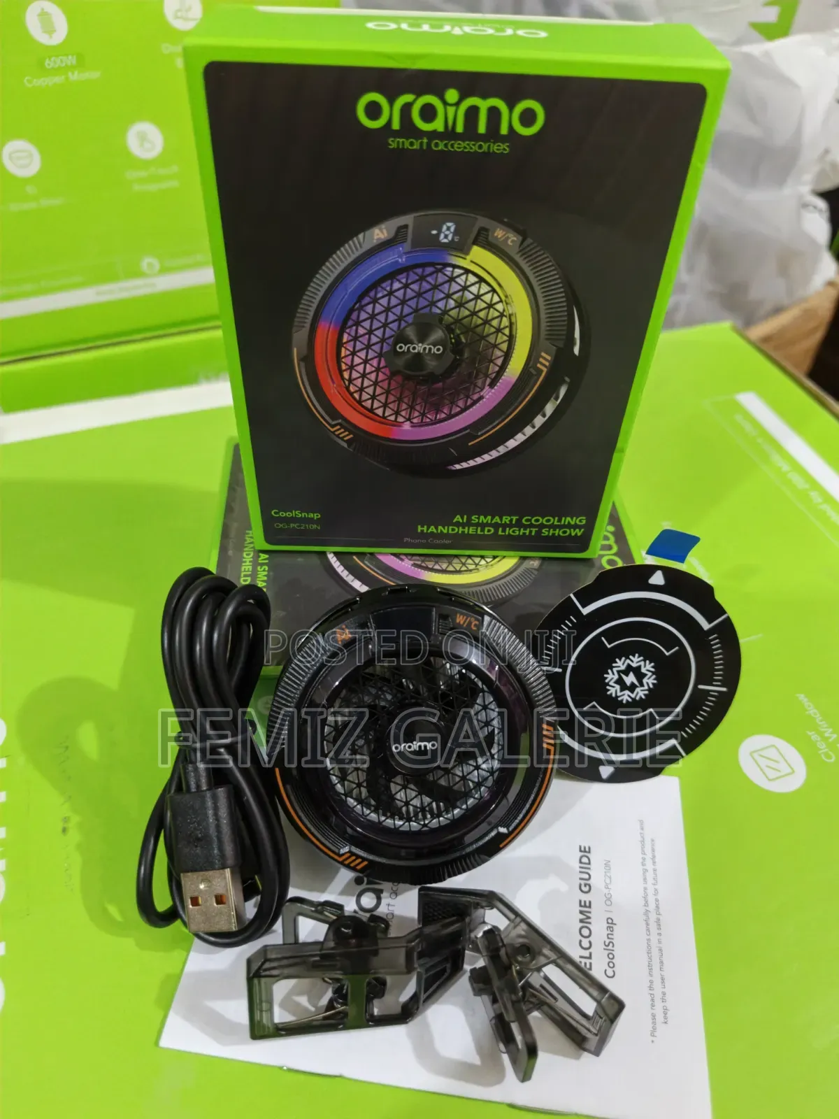 Oraimo CoolSnap Magnetic Phone Cooler – Instant Ice-Cooling for Gaming