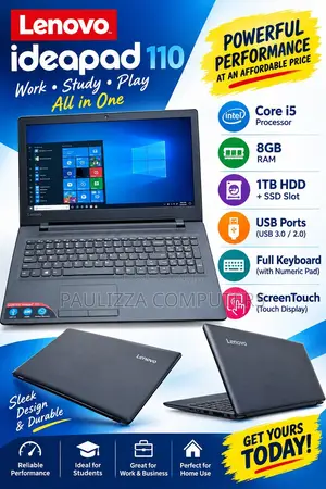 Laptop Lenovo IdeaPad 110 8GB Intel Core i5 HDD 1T