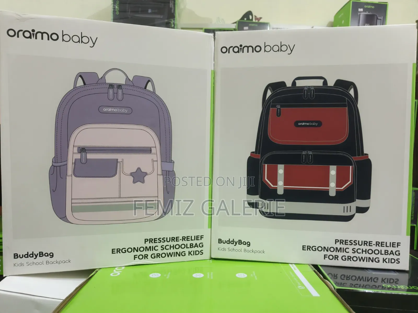 Oraimo BuddyBag Pressure-Relief Ergonomic Kids School Backpack