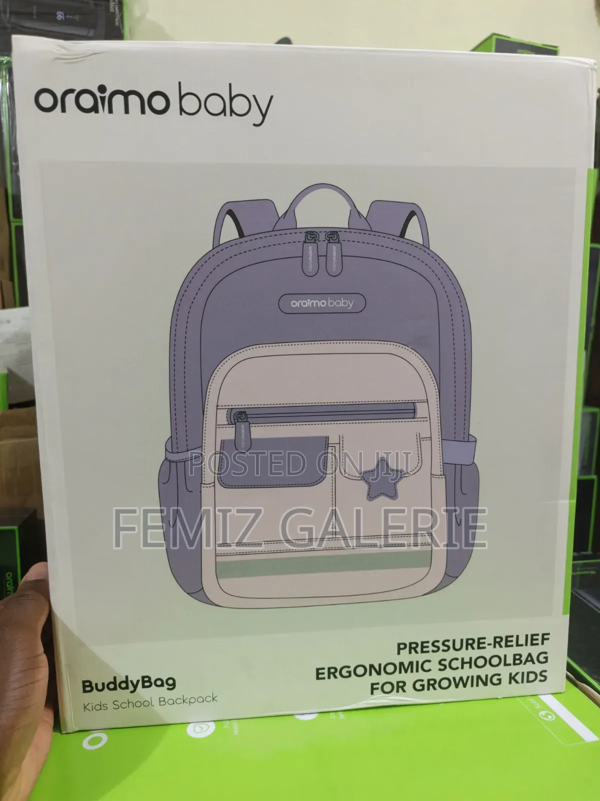 Oraimo BuddyBag Pressure-Relief Ergonomic Kids School Backpack