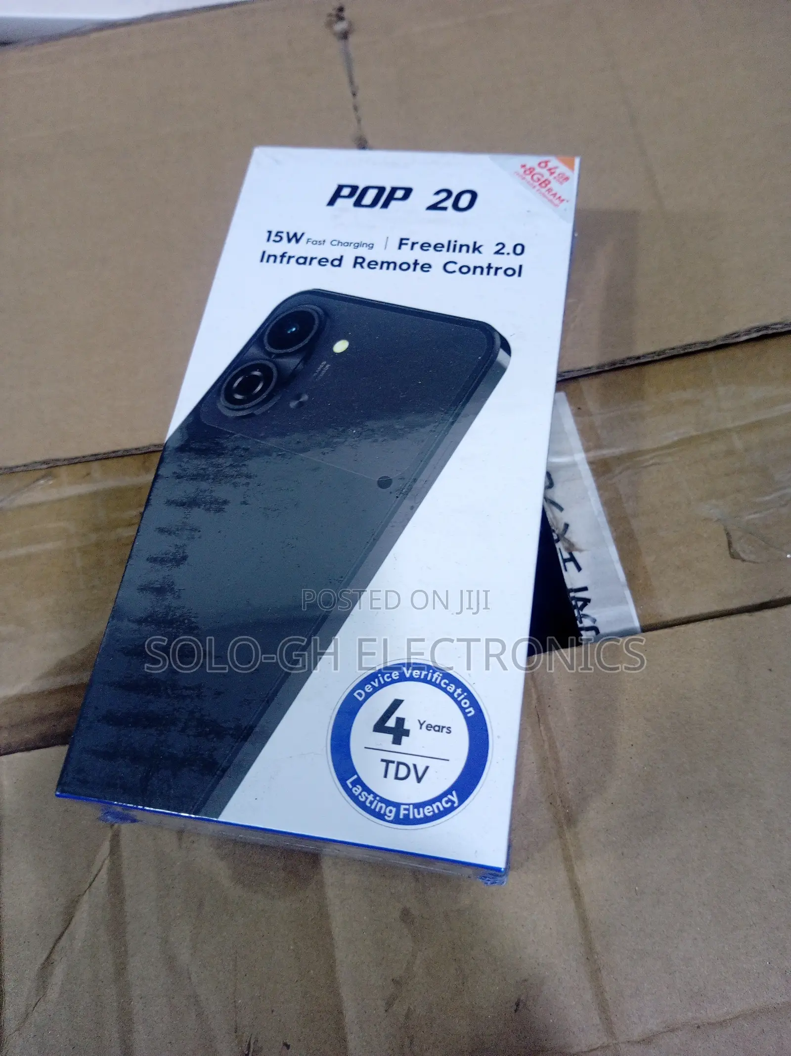 New Tecno Pop 20 64 GB Black