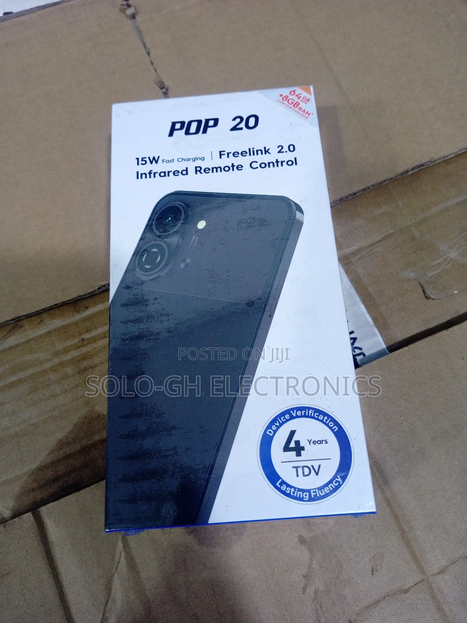 New Tecno Pop 20 64 GB Black