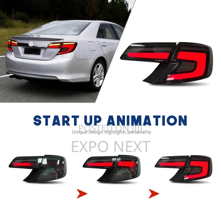 Toyota Camry Spider 2012-2014 Led Black Tail Lights Set