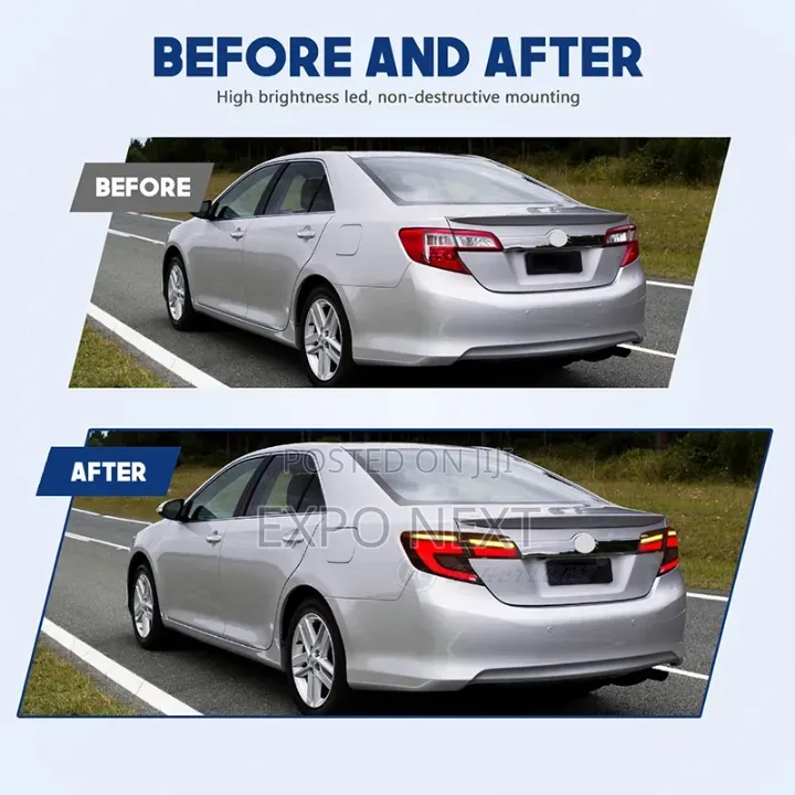 Toyota Camry Spider 2012-2014 Led Black Tail Lights Set
