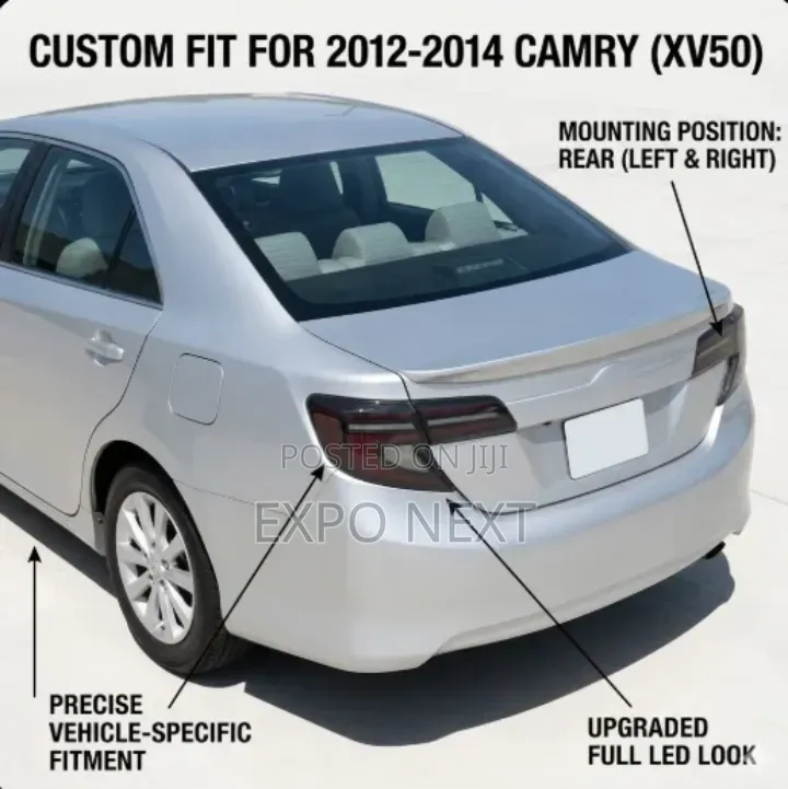 Toyota Camry Spider 2012-2014 Led Black Tail Lights Set