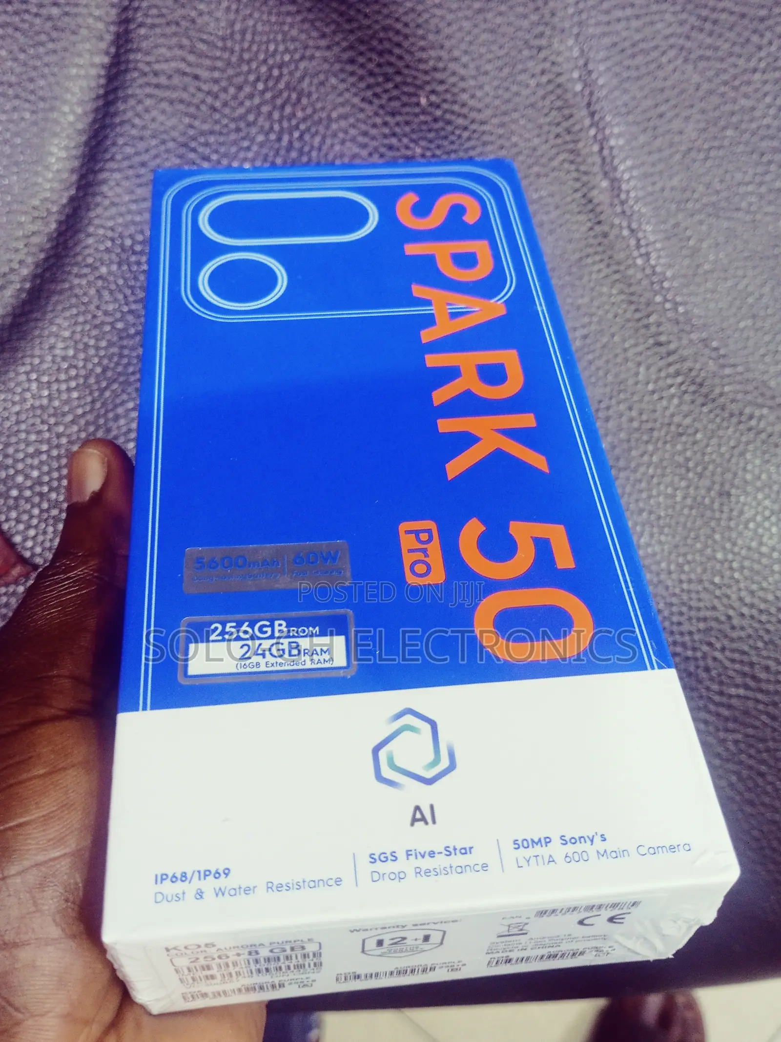 New Tecno Spark 50 Pro 256 GB Black