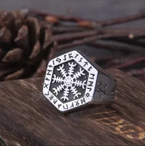Viking Compass Runic Ring