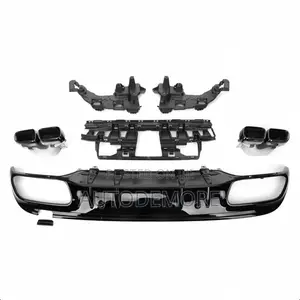 Mercedes Benz C300 Rear Bumper Diffuser With Led