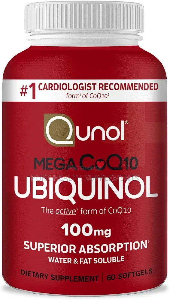 Mega CoQ10 Ubiquinol 100 Mg, Heart, Blood Pressure, 60/100 Softgels