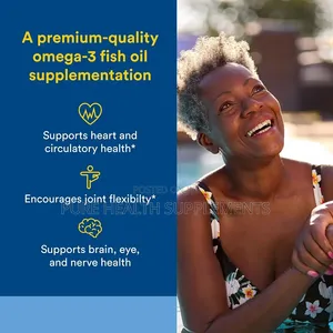 Rx Omega-3, 1260 Mg, Brain Heart Eye Nerve Joint Health 120 Softgels