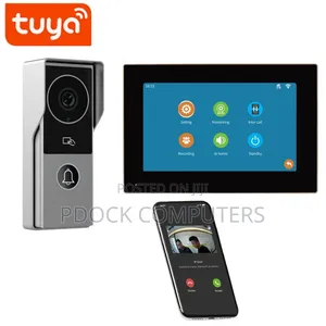 Tuya 7" Wireless Touch Screen Villa Video Intercom Home Security Kit