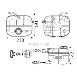 Opel Astra H Mk5 Coolant Expansion Tank