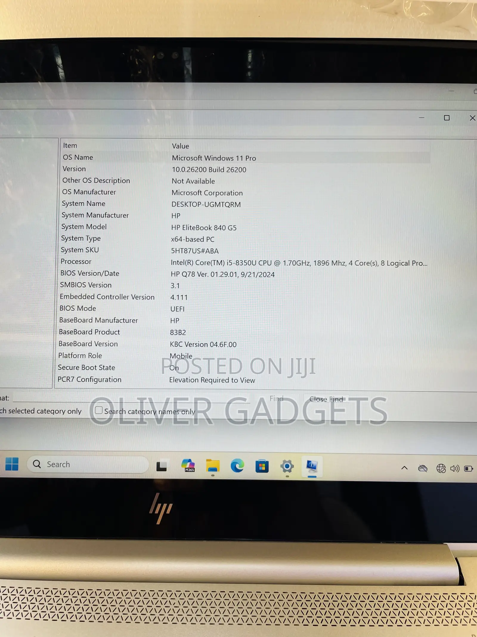 Laptop HP EliteBook 840 G5 8GB Intel Core i5 SSD 256GB