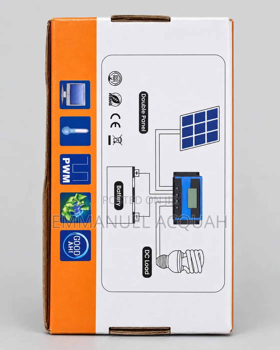 30a/50a PWM Solar Charge Controller With LCD Display Dual USB Ports