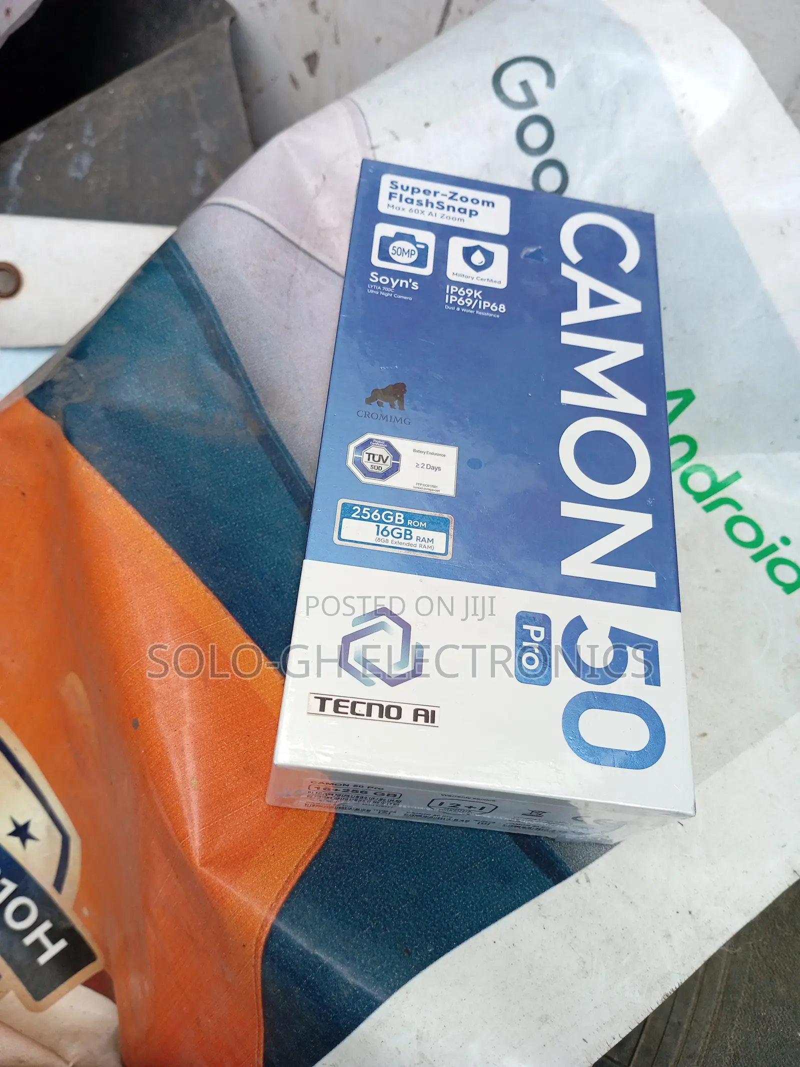 New Tecno Camon 50 Pro 256 GB Gray