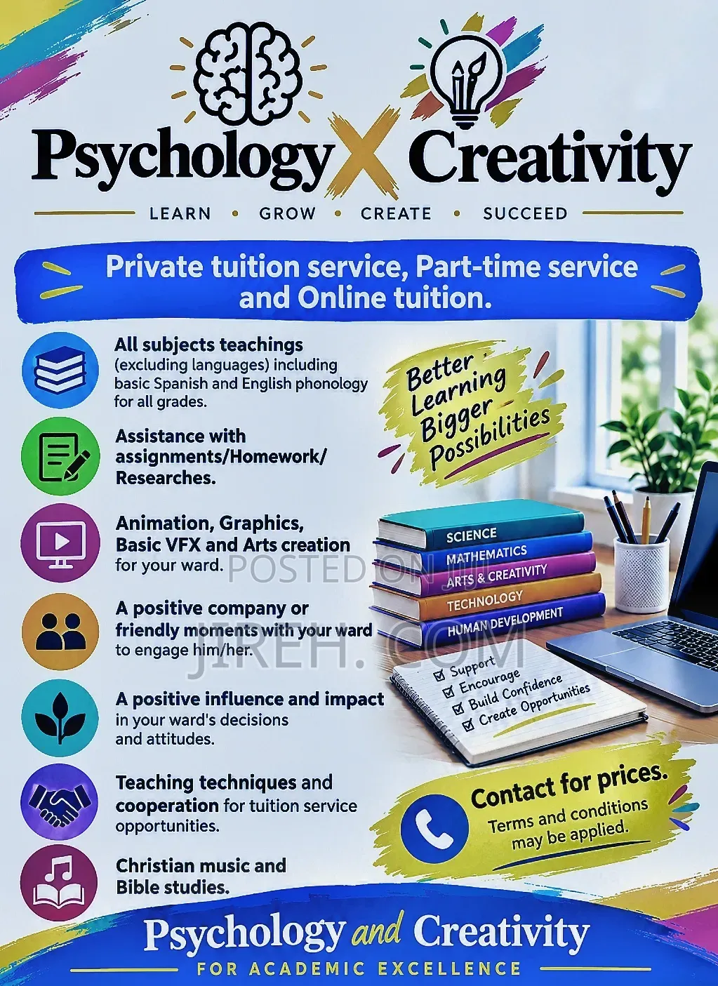 Private and Virtual (Online) Tutor