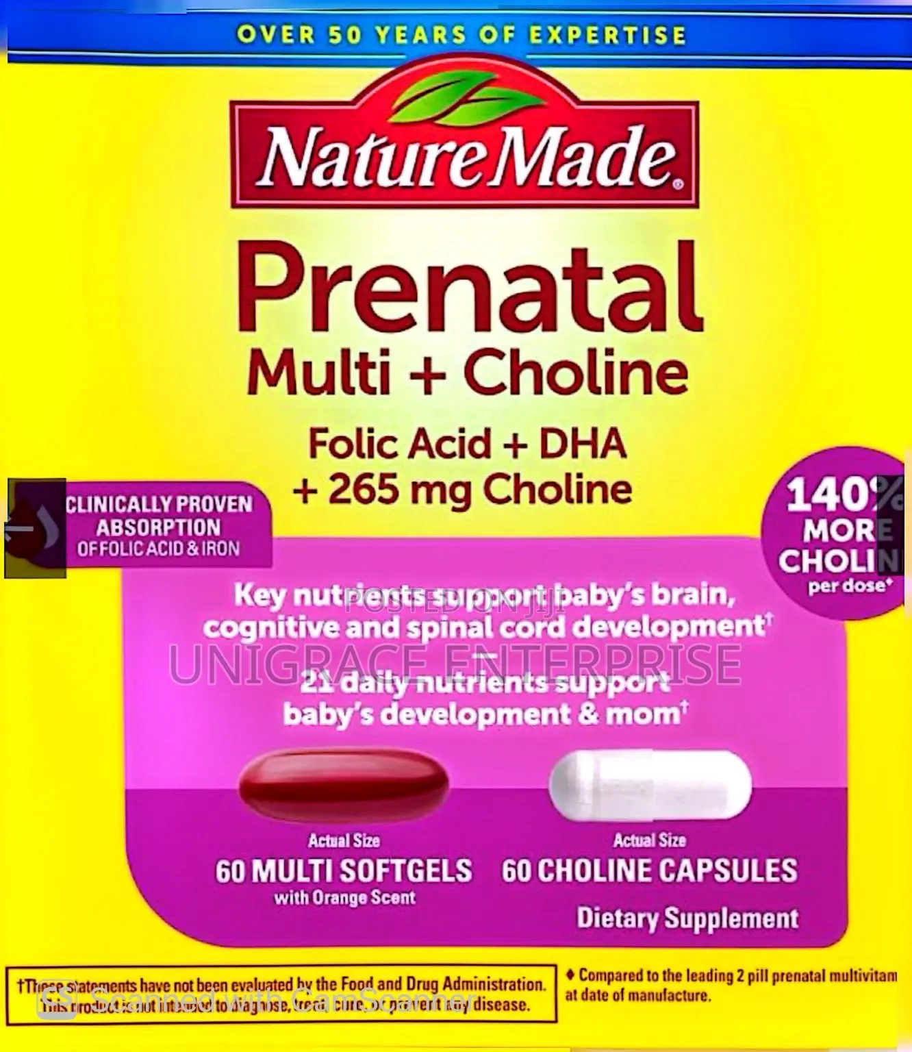 Nature Made Prenatal Multi Plus Choline