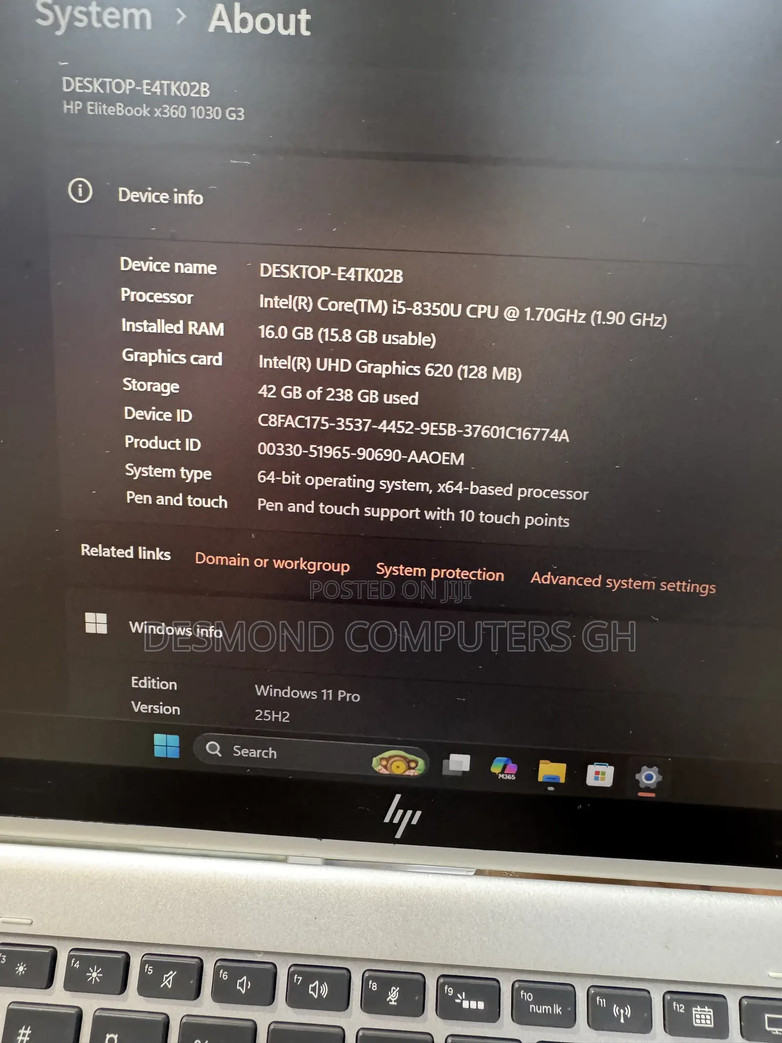 Laptop HP EliteBook X360 1030 G3 16GB Intel Core i5 SSD 256GB