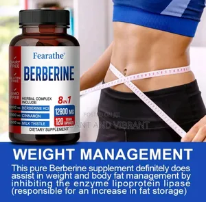 Berberine With Ceylon Cinnamon 6000mg 120 Caps Heart Health Immune