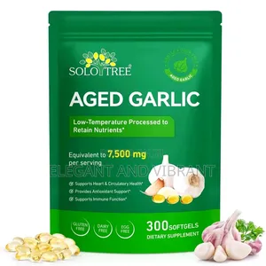Aged Garlic Extract 7500mg 300 Softgels Odorless Heart Immune Sup