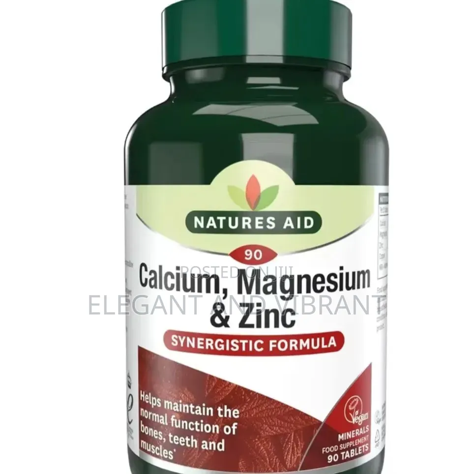 Calcium Magnesium Zinc - Supports Bones Teeth Muscle Function Immunity