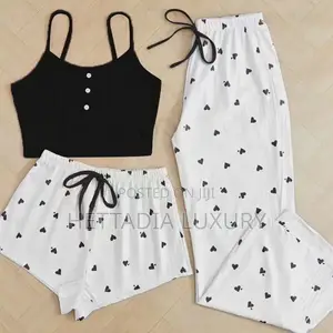3 PCs Women Lounge Wear/Pajamas