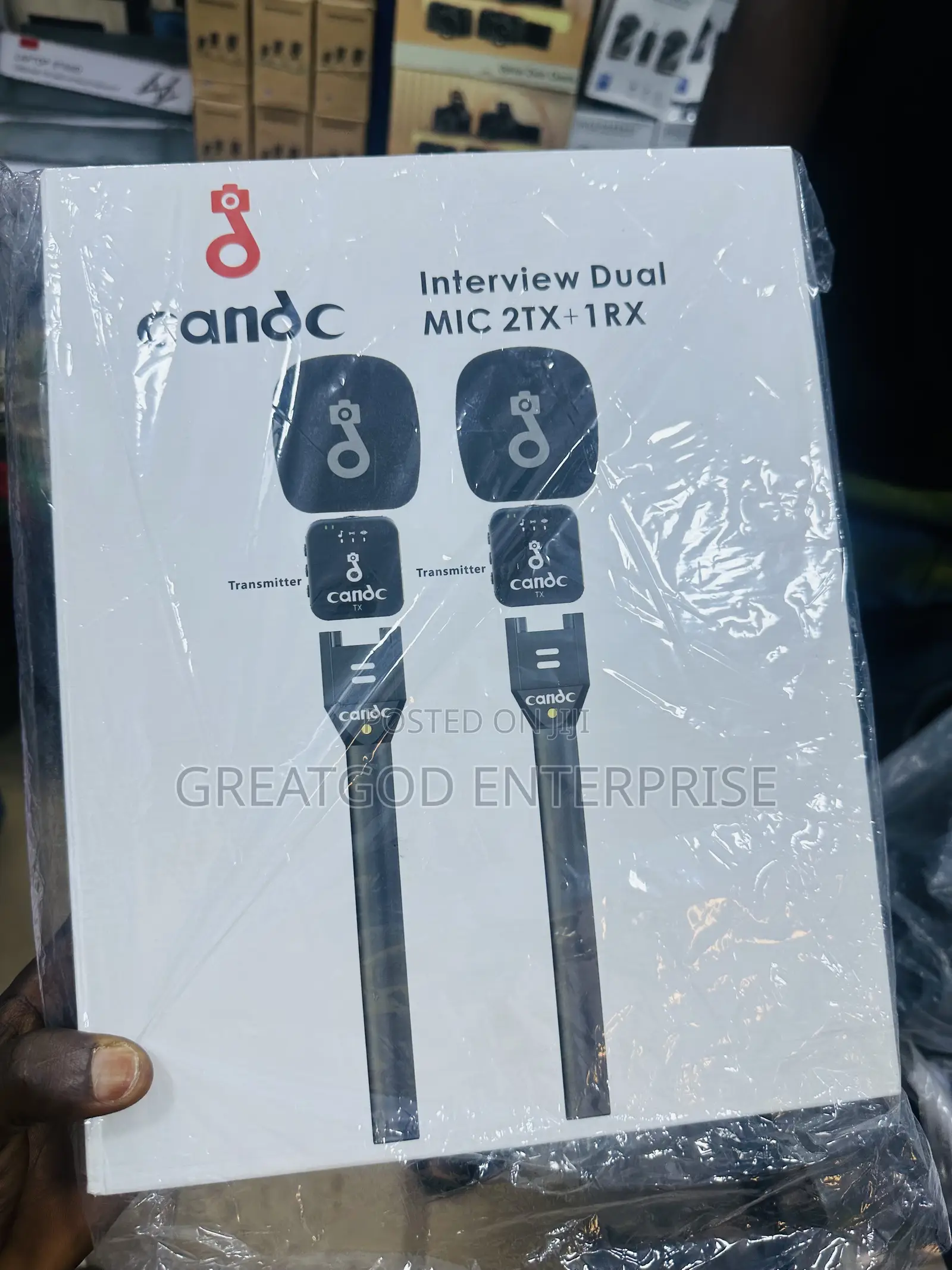 Candc Interview Dual MIC 2TX+1RX Wireless Microphone System