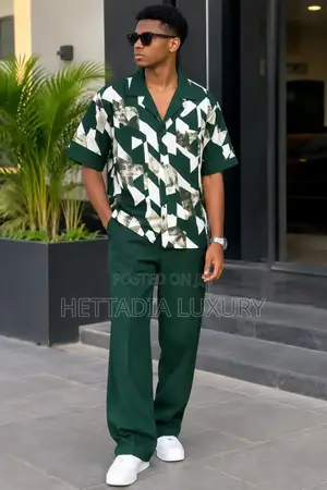 Men's 2-Piece Casual Set -Polo+trousers