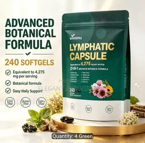Lymph Health Supplement, 240 Soft Capsules, 4275Mg Male and Female Sup