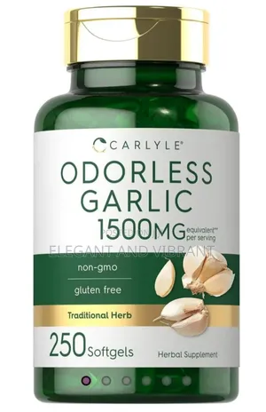 Odorless Garlic 1500mg Herbal Extract Cardiovascular Support Sup