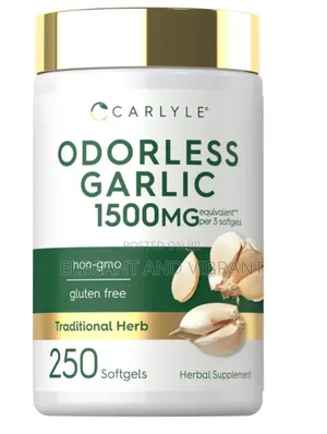 Odorless Garlic 1500mg Herbal Extract Cardiovascular Support Sup