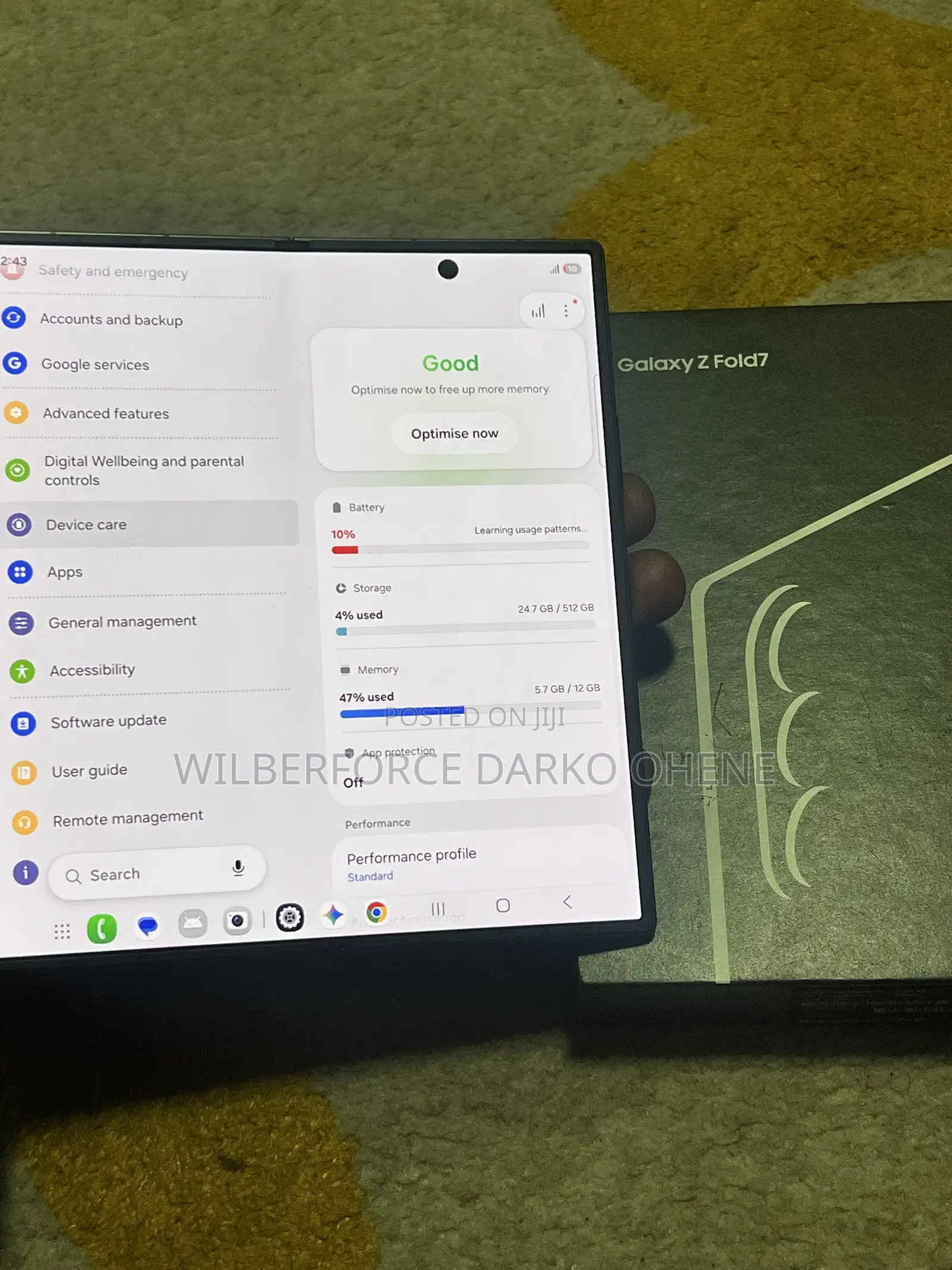 Samsung Galaxy Z Fold7 512 GB Black