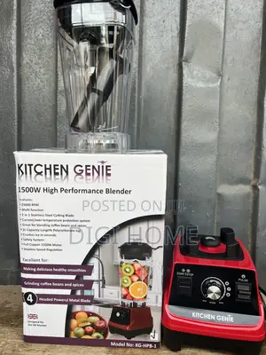 Kitchen Genie 1500W Commercial/High-Performance Blender (Model KG-HPB