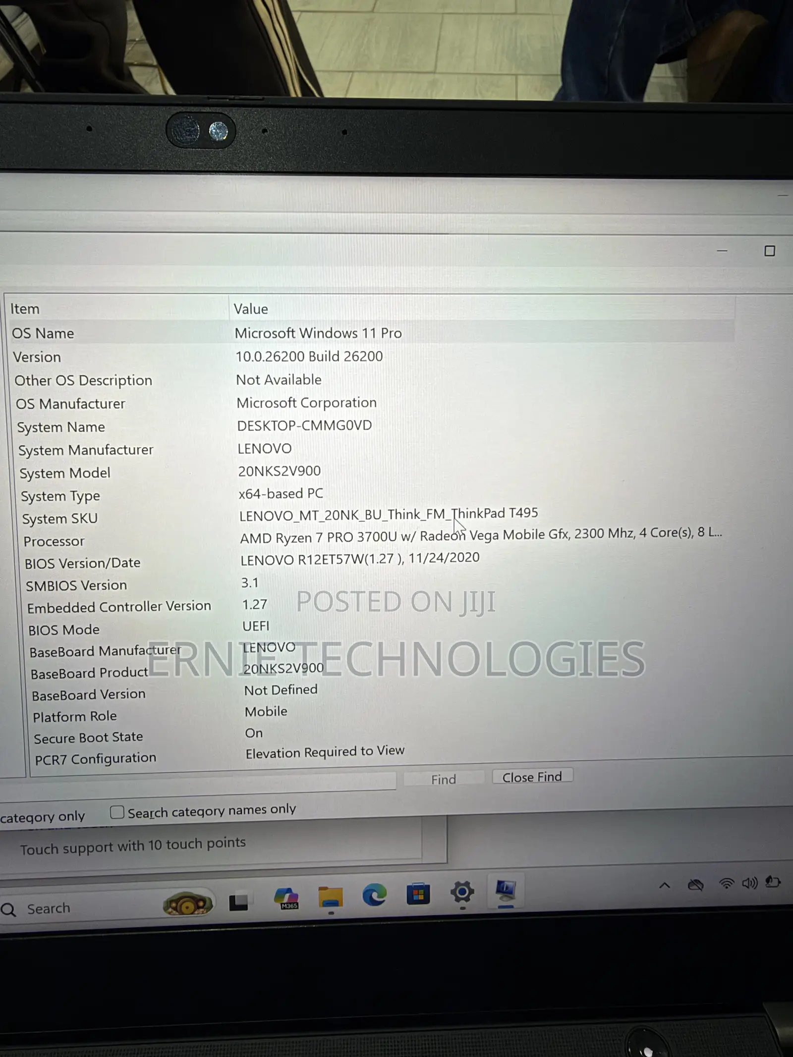 Laptop Lenovo ThinkPad t495s 16GB AMD Ryzen 7 SSD 512GB