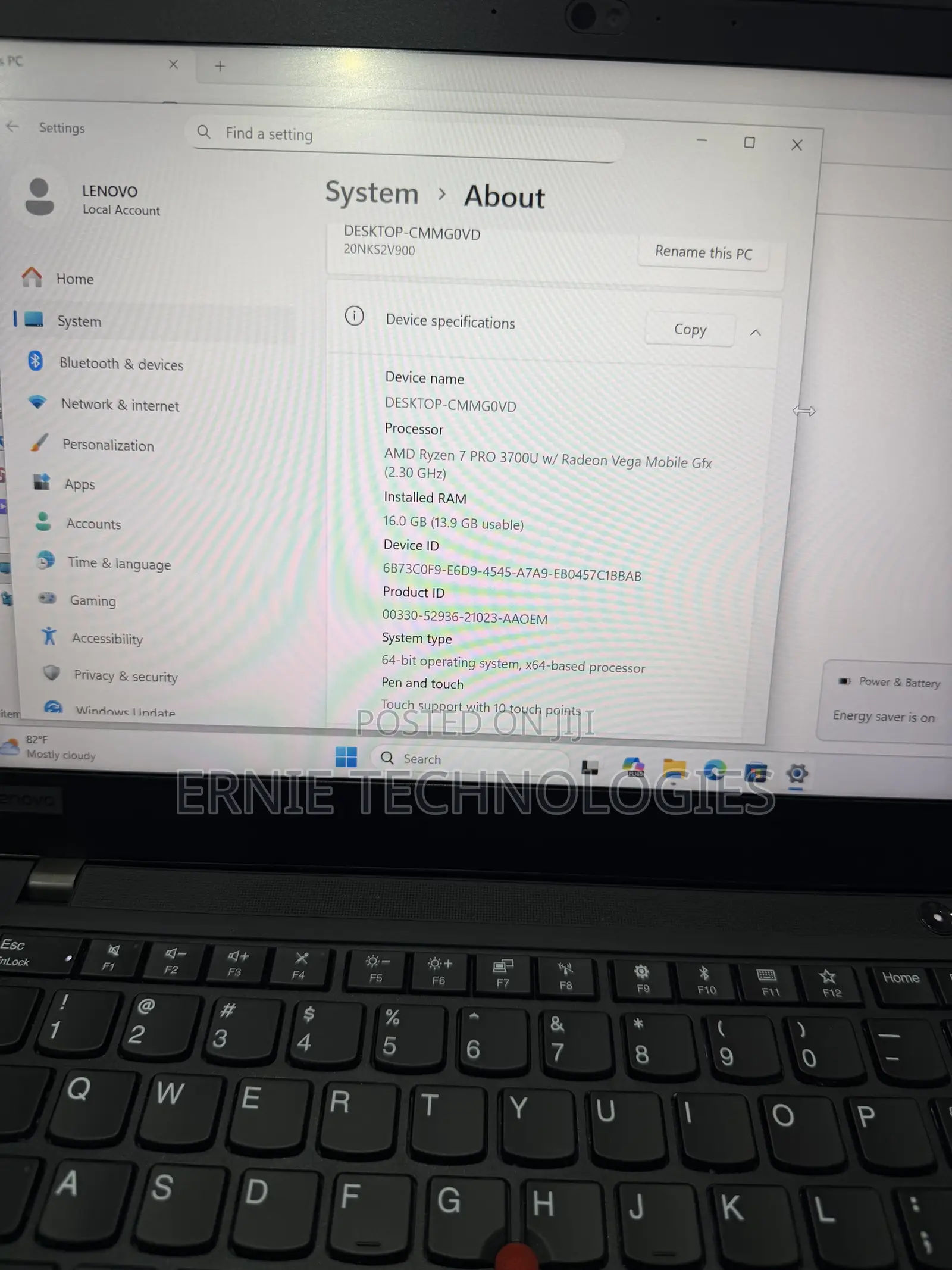 Laptop Lenovo ThinkPad t495s 16GB AMD Ryzen 7 SSD 512GB