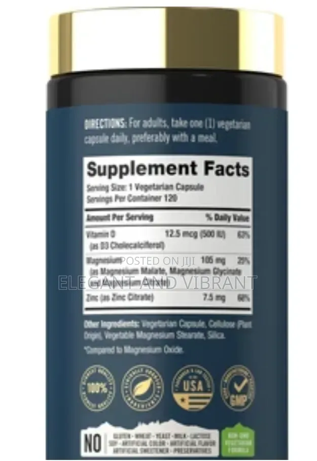 Magnesium Glycinate and Malate Complex | 120 Capsules