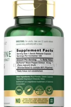 Bioperine 10mg | 120 Capsules