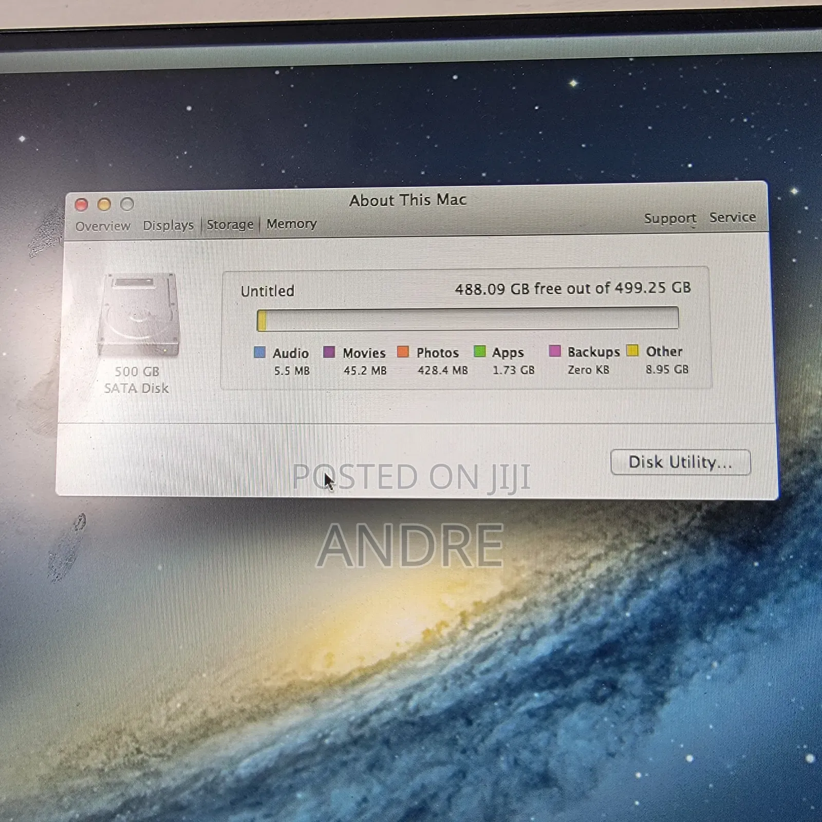 Desktop Computer Apple Mac Mini 8GB Intel Core i5 HDD 500GB