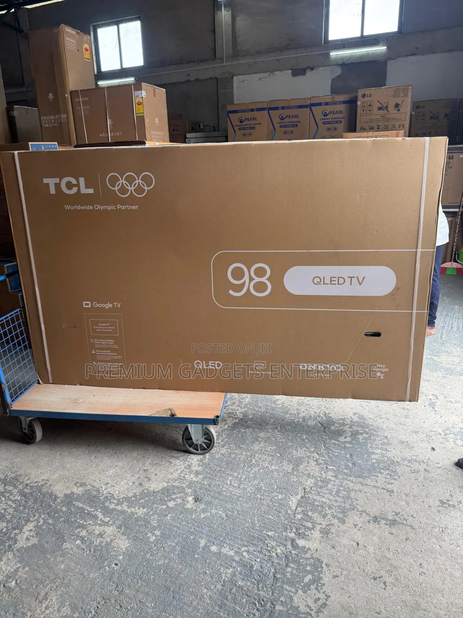 TCL 98P8K UHD HVA Panel, QLED 98" 144Hz Native Refresh Rate Google