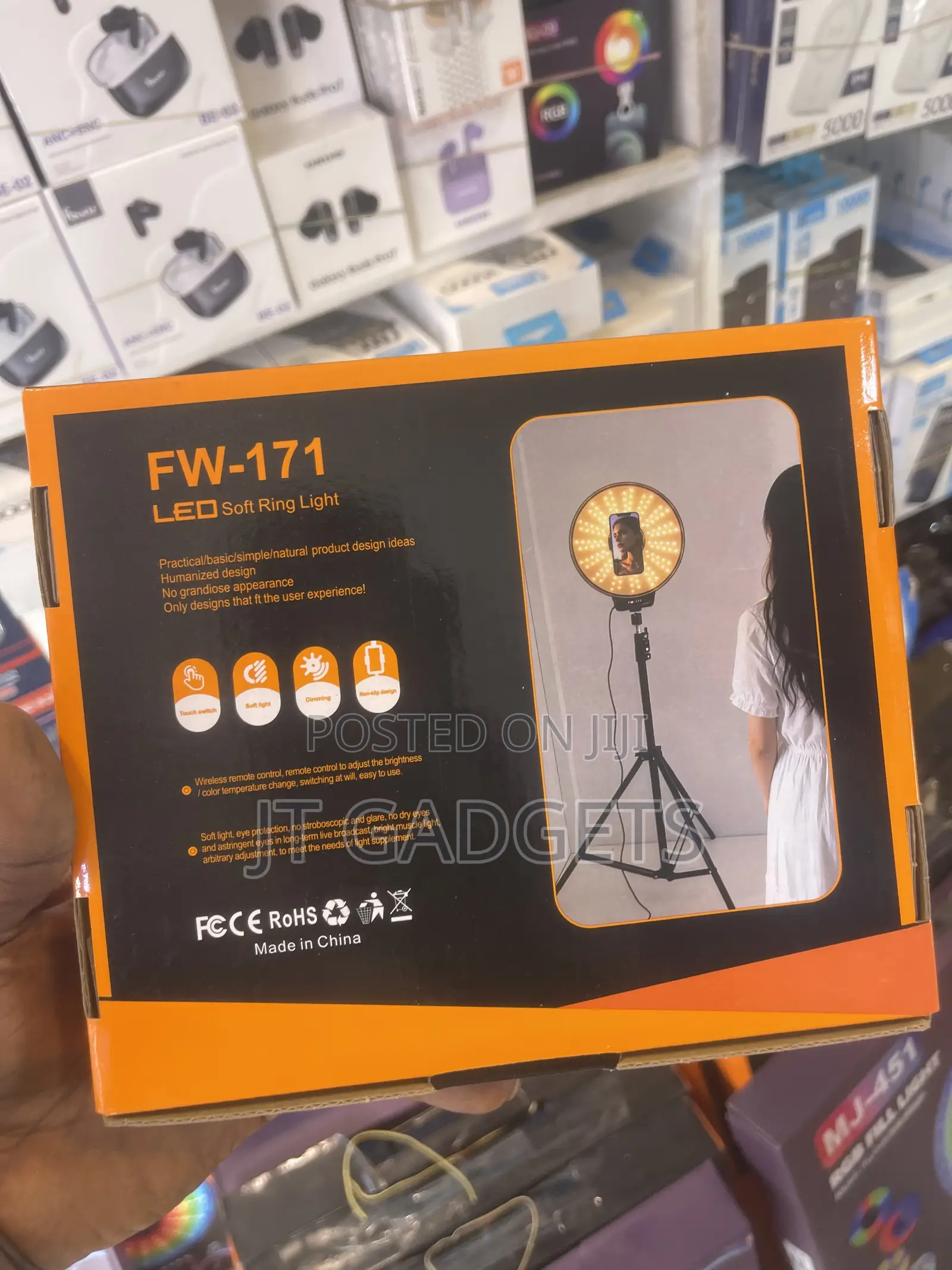 FW LED Soft Ring Light With Tripod (FW-171/321/451)