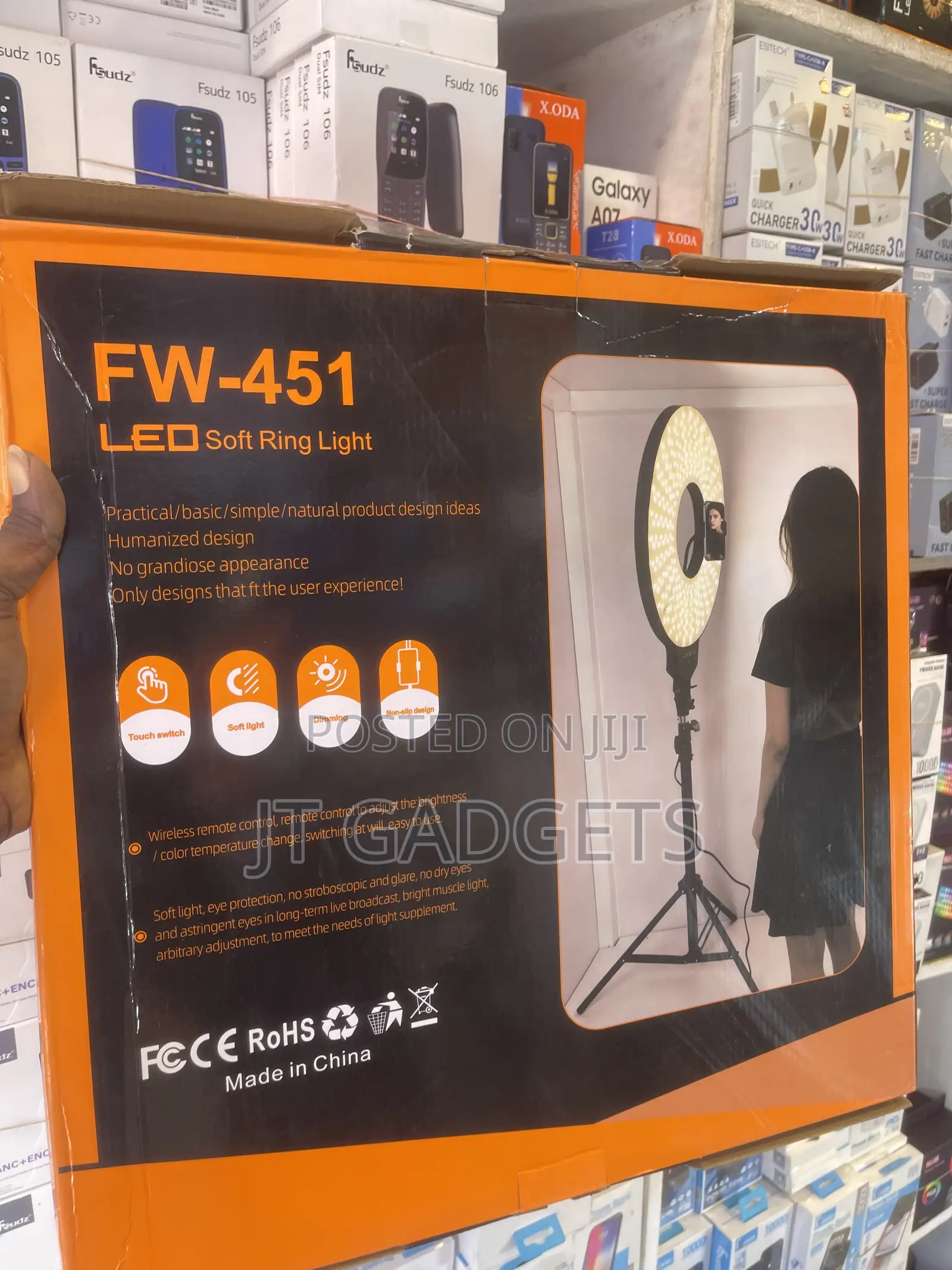 FW LED Soft Ring Light With Tripod (FW-171/321/451)